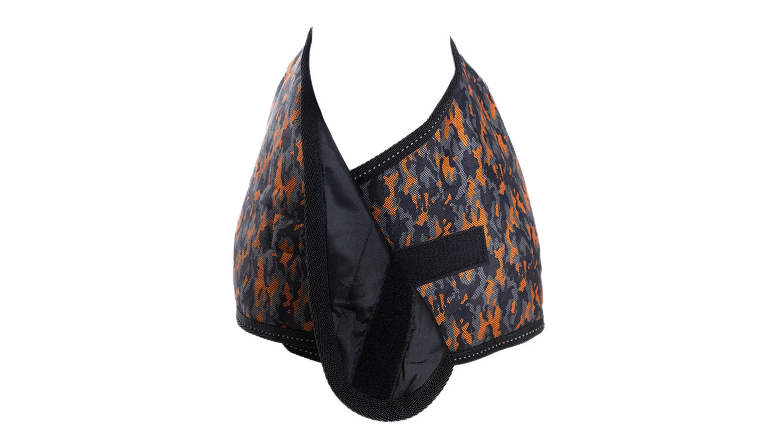 Orange Black Camo Alps Dog Coat with 100 GSM Padding - Printed