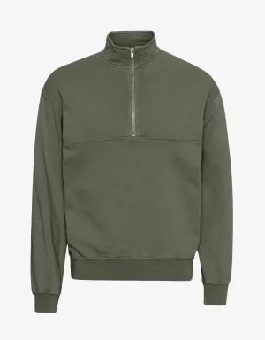 Organic Quarter Zip - Dusty Olive