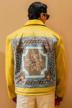 Pale Yellow Gothic Back Motif Jacket