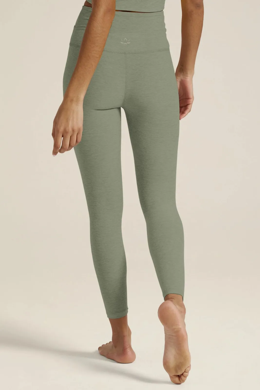 Spacedye At Your Leisure Midi Legging, Grey Sage Heather