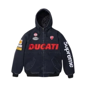 Supreme x Ducati Hooded Racing Jacket 'Black'