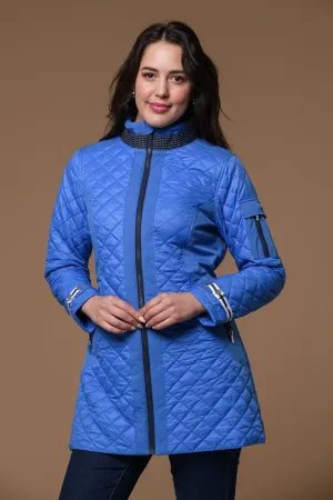 Tape Trim Jacket- Blue