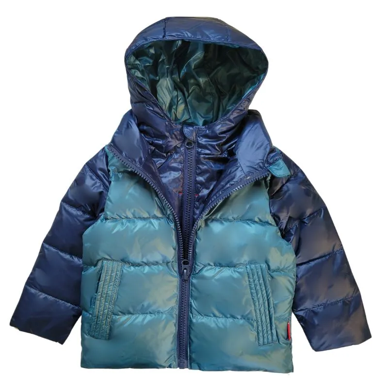 The Road Coat Down - Navy/Teal