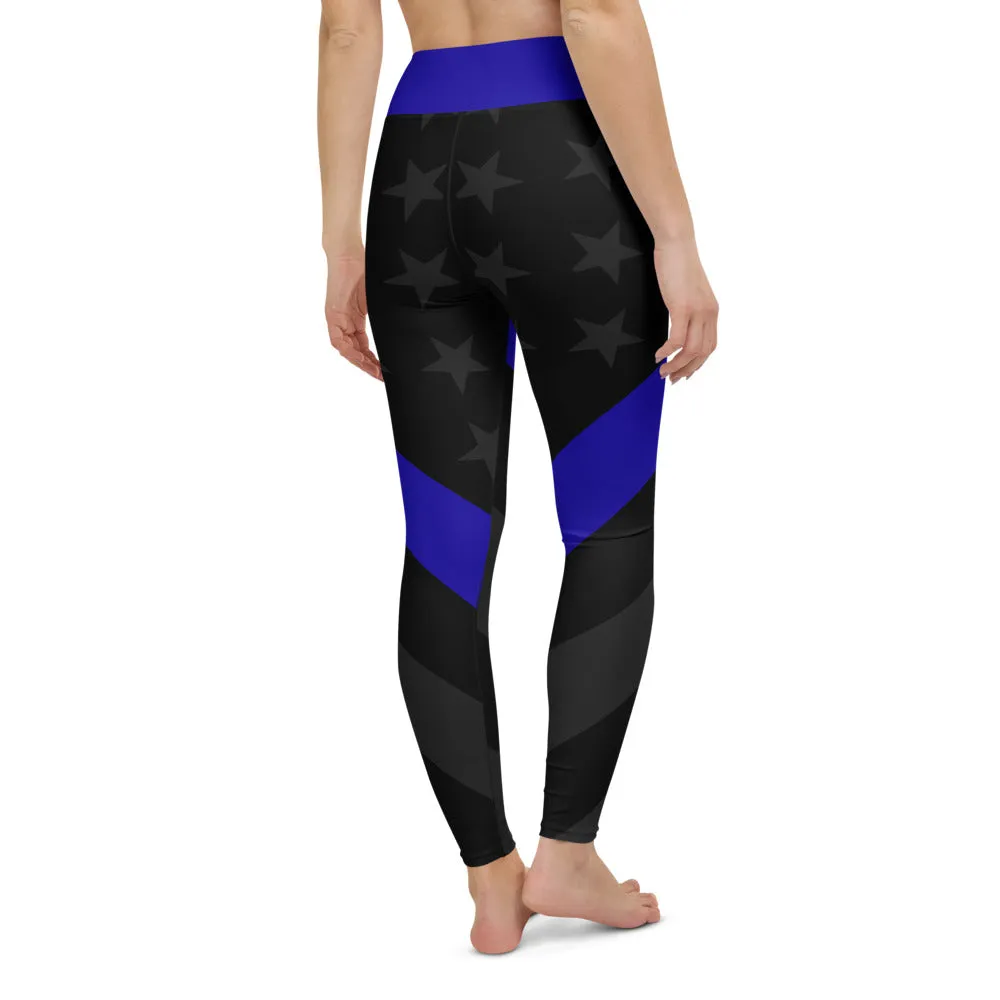 Thin Blue Line Stealth Yoga Leggings