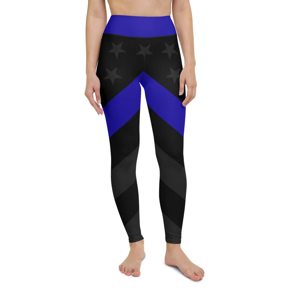 Thin Blue Line Stealth Yoga Leggings