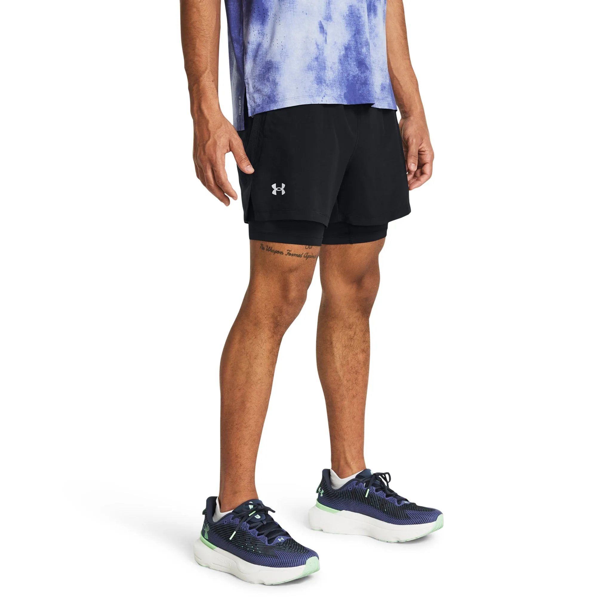 UA Launch 5 Inch 2 In 1 Shorts