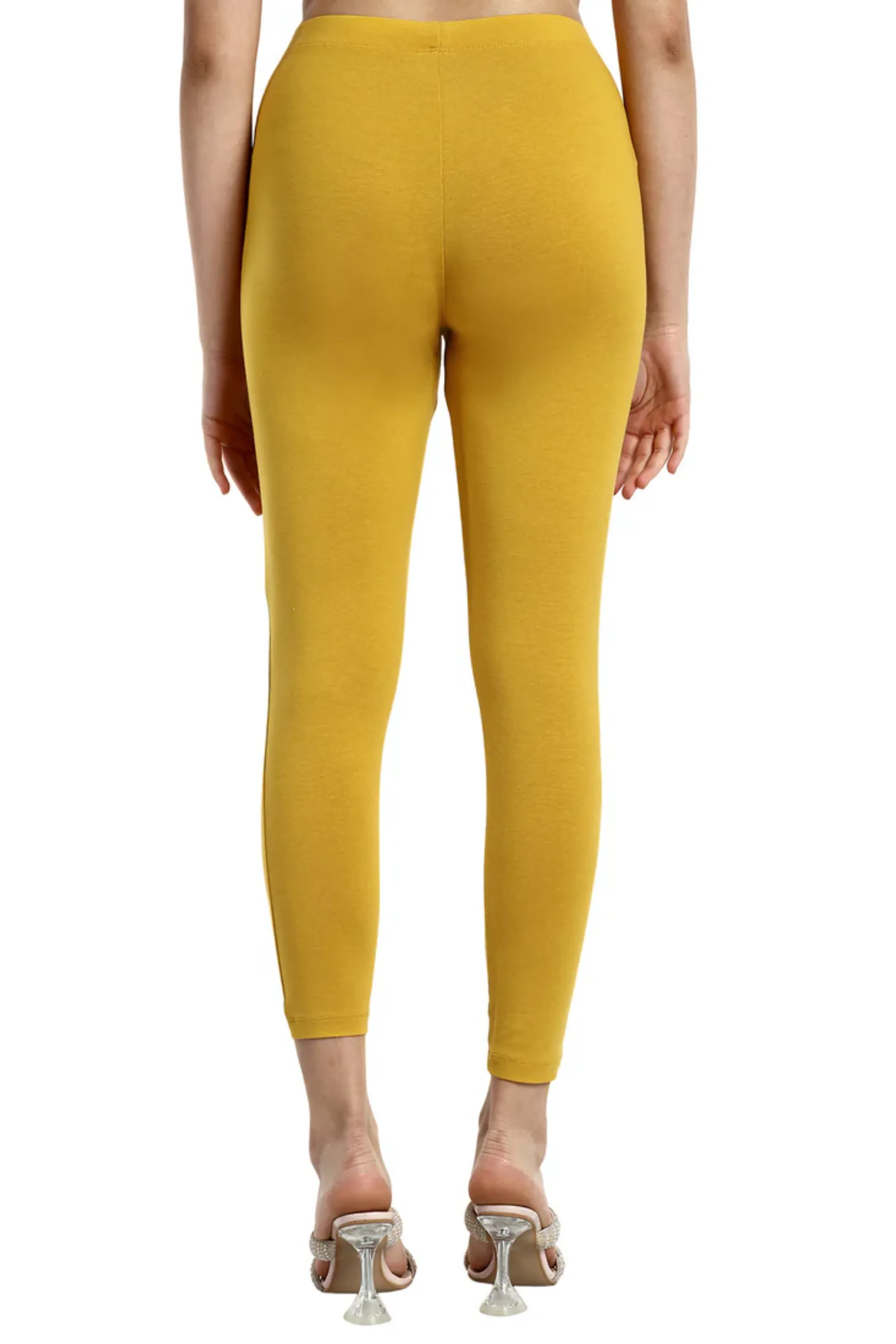 Women Mustard Ankle Length Legging