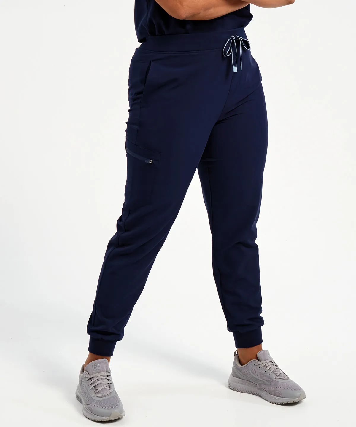 Womens Energized Onna-stretch jogger pants | Ceil Blue