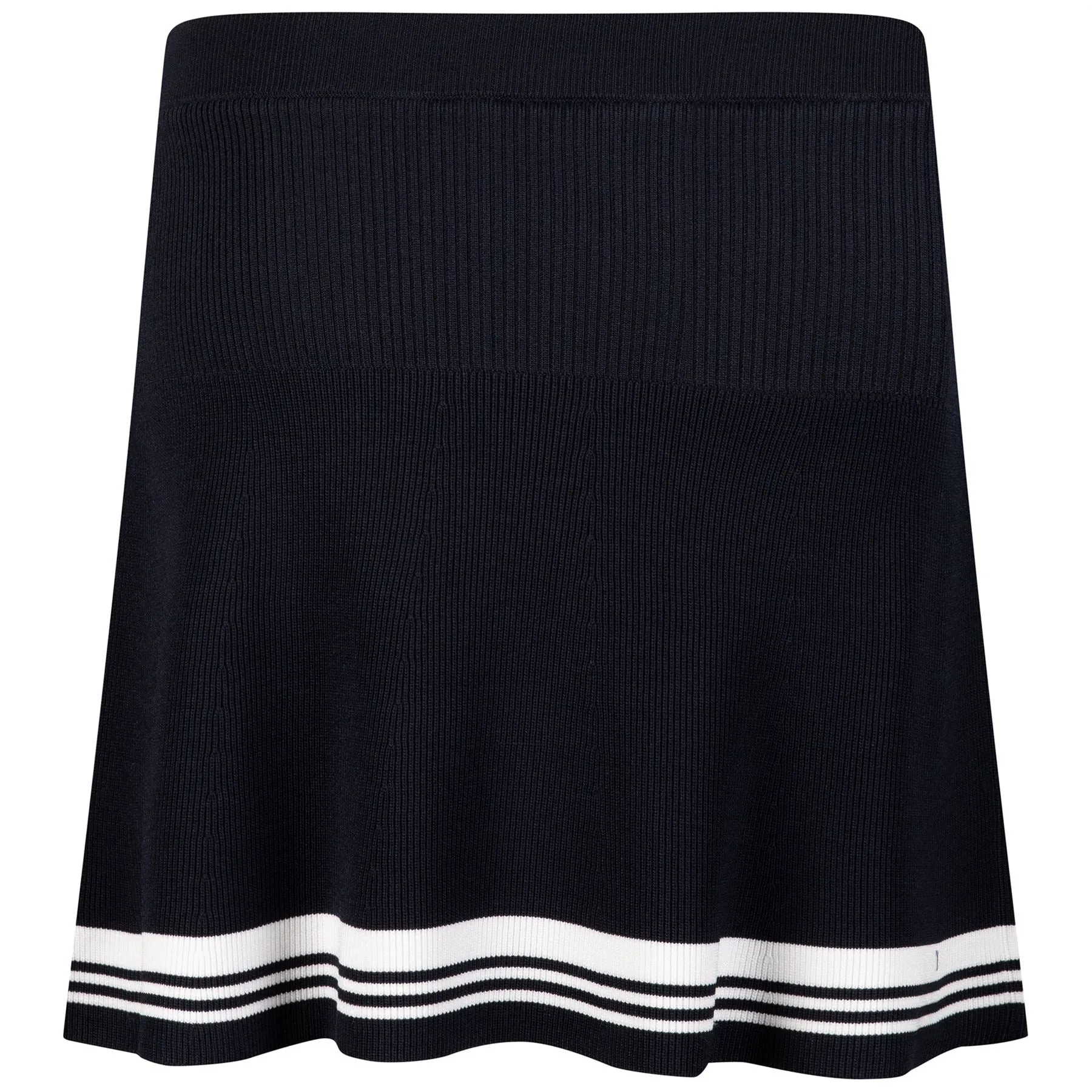 Womens Frida Stripe Knitted Skirt JL Navy - AW23