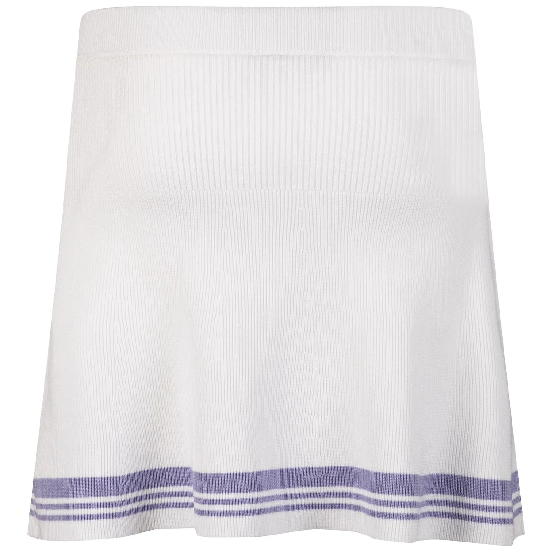 Womens Frida Stripe Knitted Skirt White - AW23