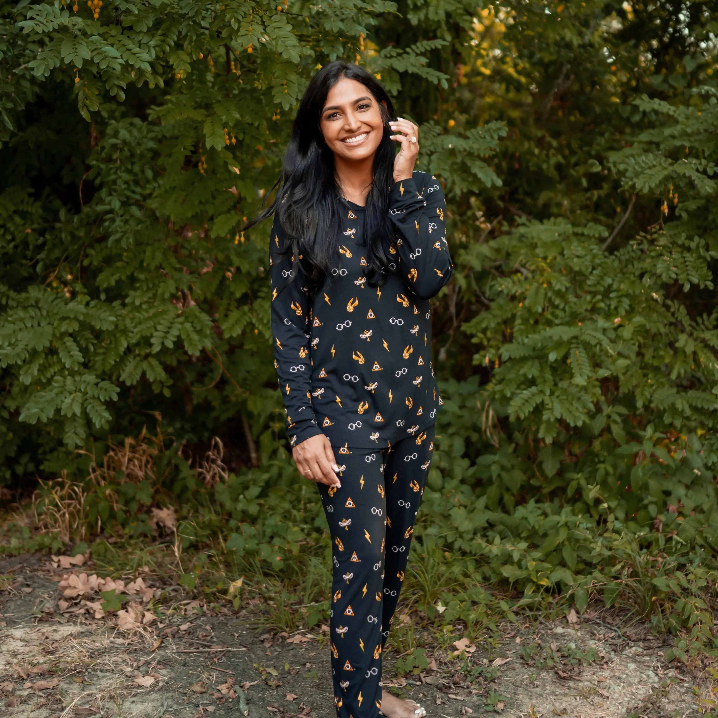 Women's Jogger Pajama Set in Midnight Icon