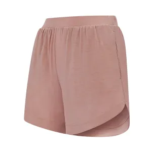 Womens Merino Shorts, Dusky Rose