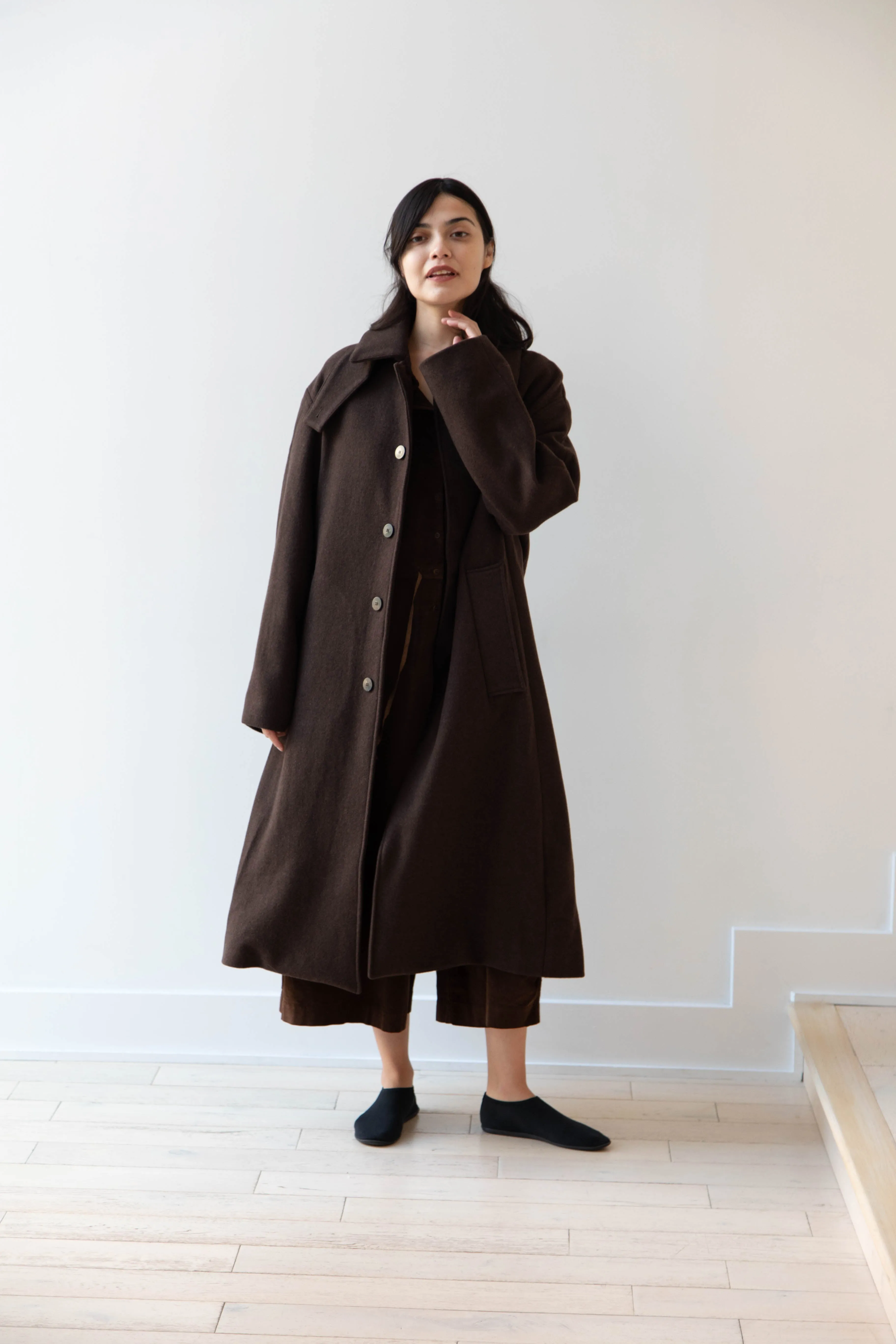 Wright & Doyle | Tirage Coat in Cacao